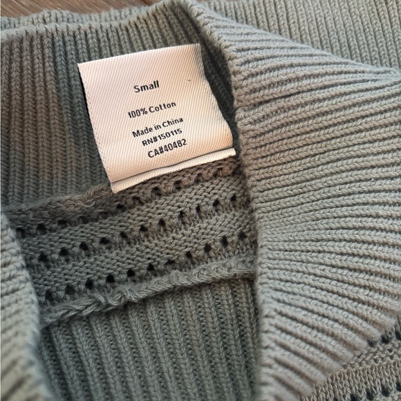 Varley Gray Ribbed Sweater - Picture 6 of 7